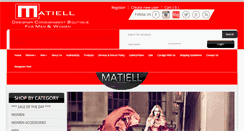 Desktop Screenshot of matiellconsignment.com